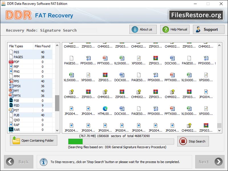 Screenshot of Recover Deleted Files