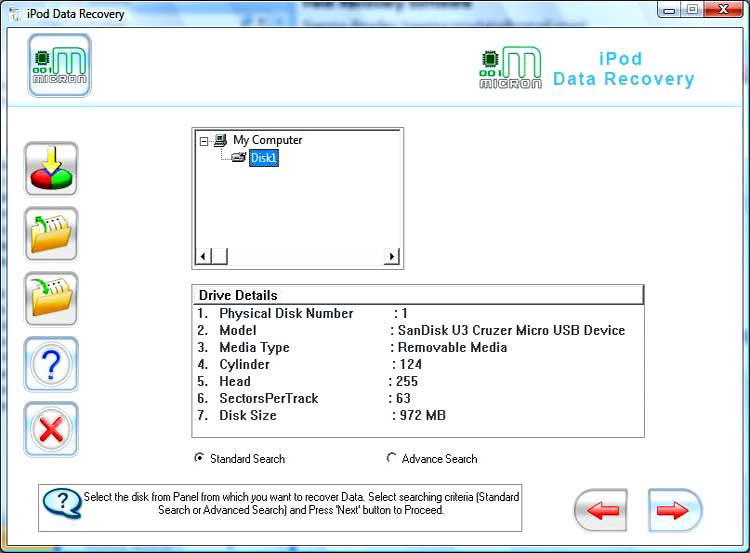 iPod Data Restore screen shot