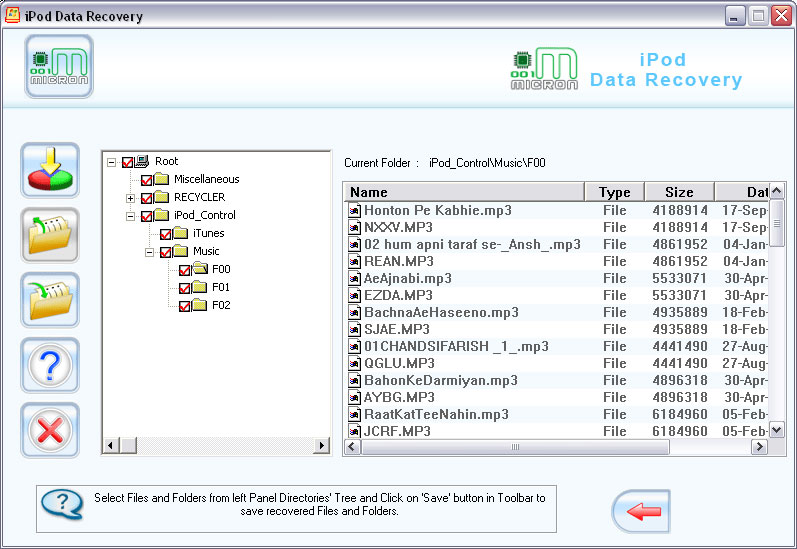 iPod Files Recovery Software