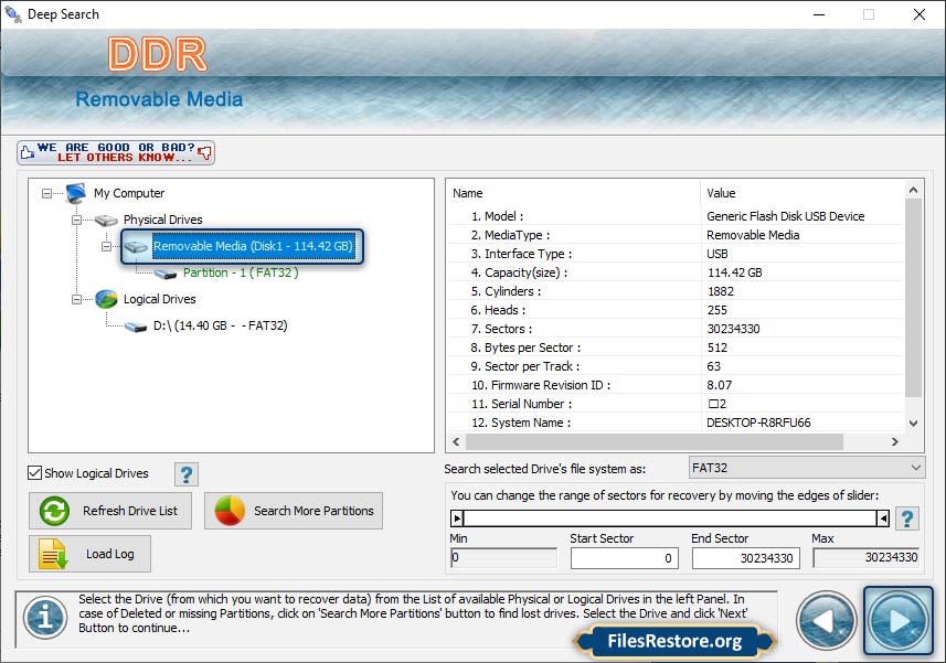USB Digital Media Data Recovery Software